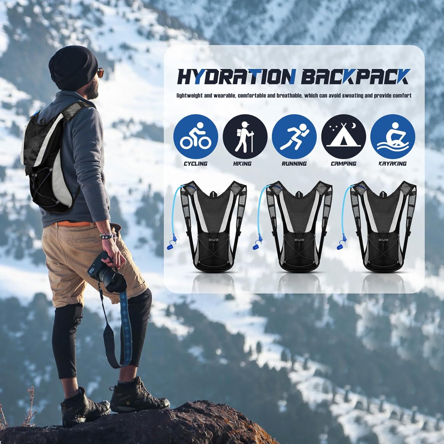 🎒💧 MOCHILA DE HIDRATACIÓN – ENERGÍA Y COMODIDAD EN CADA AVENTURA