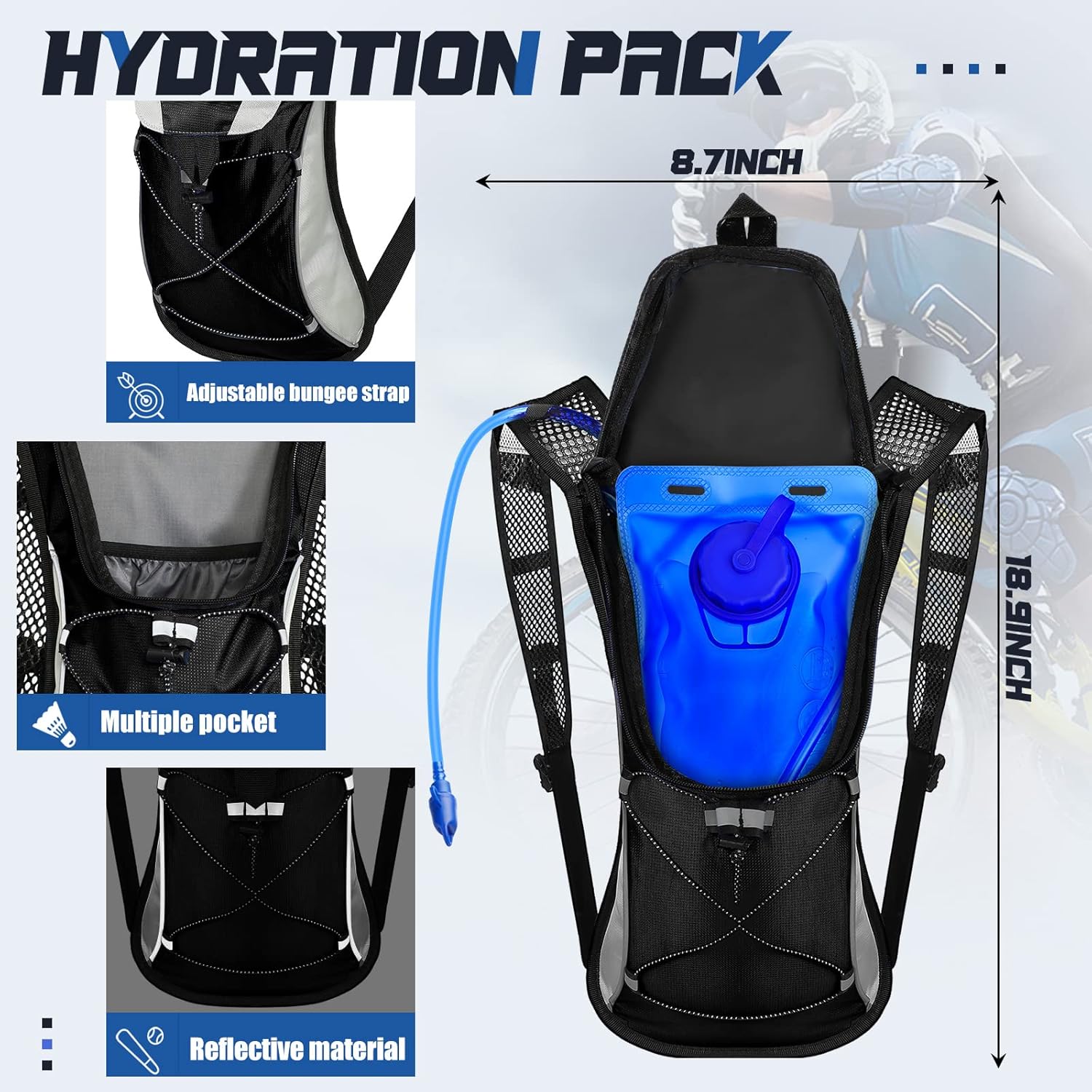 🎒💧 MOCHILA DE HIDRATACIÓN – ENERGÍA Y COMODIDAD EN CADA AVENTURA